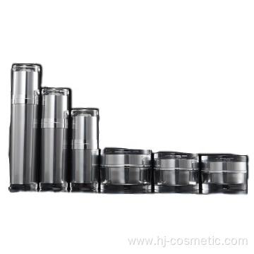 High grade black acrylic cosmetic bottles/ jars with good price